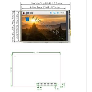 China 3.5 inch TFT lcd module with RTP, 480×320 resolution, HDMI interface, compatiable of Raspberry 4B/3B/2B on sale
