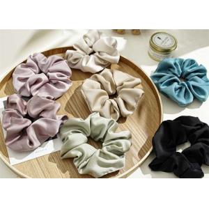 Quality Acetate satin large girls scrunchie headdress Japanese Korean texture cloth loop tie hair rope wholesale for sale