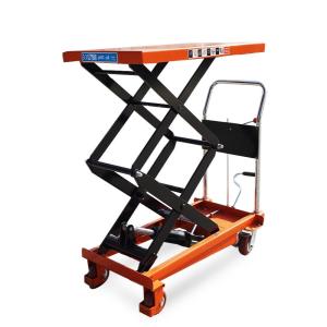 Versatile Hydraulic Double Scissor Lift Table Manual Crank