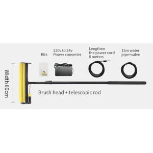 Photovoltaic Solar Panel Rotary Cleaning Robot Brush Outlet Manual Rotating