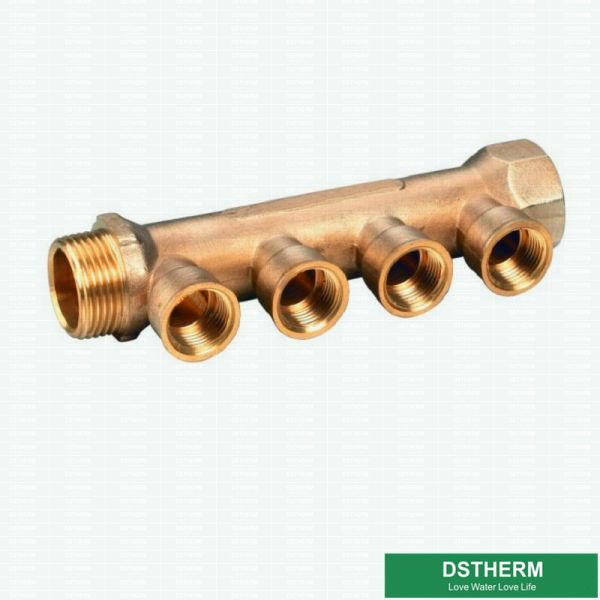 Buy Two Ways To Six Ways Brass Water Separators Manifolds For Pex Pipe With Female Screw Fittings For Hot  Water Supplying at wholesale prices