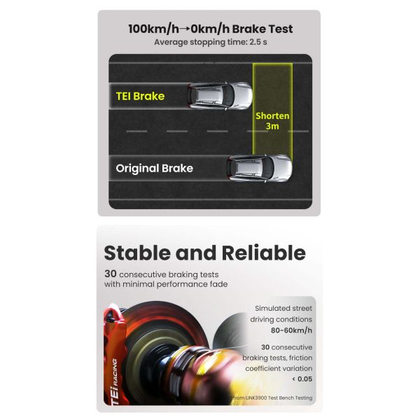 TEI P40EV Brake Caplier 4 Piston BBK Big Brake Kit for for Honda Civic EK3 EK4 EK9 ES1 EM2 EP3 FB2 FB4 FC1 FK7 FK8 FL1