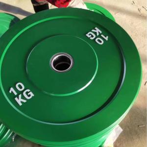 45 Lb Rubber Weight Plates Green Weightlifting Bumper Plate 51mm