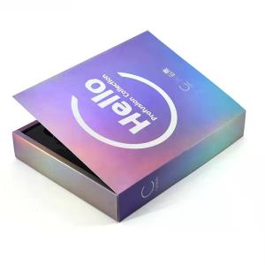 Cosmetic Laser Rigid Packaging Box Practical With Foam Insert