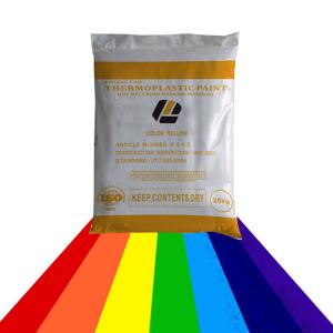 0% 10% Glass Beads Powder Thermoplastic Road Marking Paint