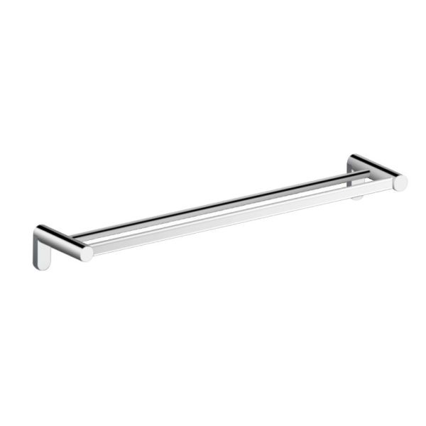 Double towel rail 87709B-600,600mm-Square &Brass&Chrome color & Bathroom Accessory&fittings&Sanitary Hardware