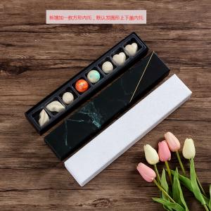 Rectangle Candy Bar Sweets Chocolate Bonbon Packaging Boxes With Clear Lid