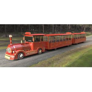 Trackless Diesel Engine Mini Express Trackless Train For Amusement Park