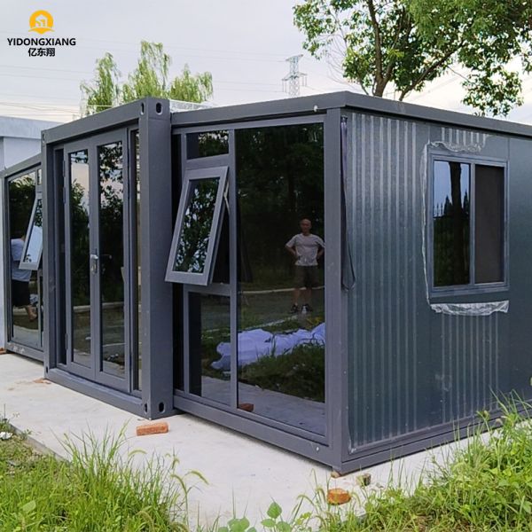 Buy Double-Winged Foldable Steel Container House for Commercial Use at wholesale prices