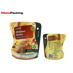 Plastic Disposable Food Pouches Custom Printing High Temperature Resistance