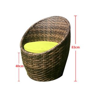 Egg Shape Modern Rattan Dining Set Patio Outdoor Rattan Wicker Furniture Sets