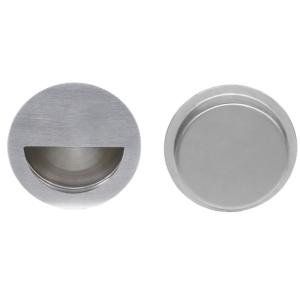 Round Stainless Steel Sliding Door Concealed Handle With Screw