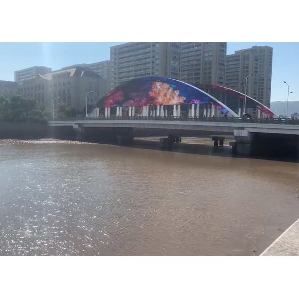 Buy 2R2G2B 7200CD/sqm Transparent Advertising LED Screen Full Waterproof DC36V at wholesale prices