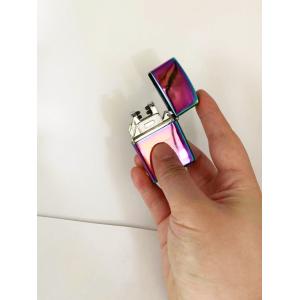 Metal USB Double Arc Charging Waterproof Electronic Cigarette Lighter in Five