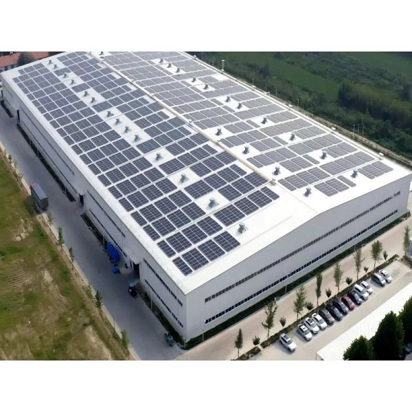 Buy Prefabricated Commercial Metal Frame Warehouse With Solar Panel at wholesale prices