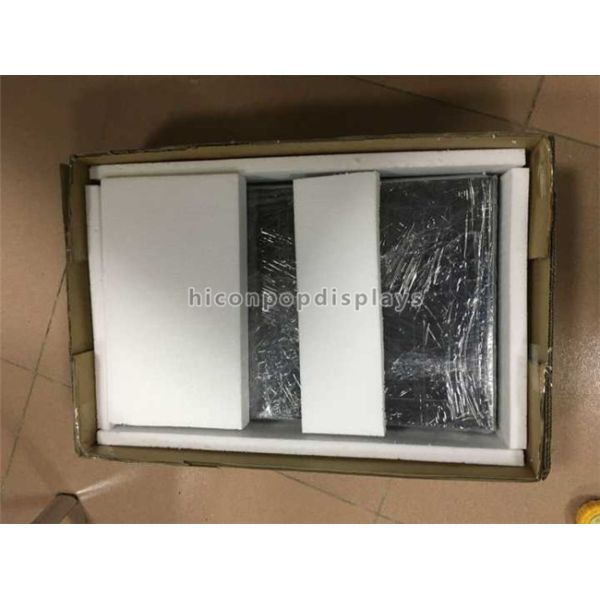 Showroom Custom Stone Granite Tile Display Stands With Metal Base Acrylic Holder