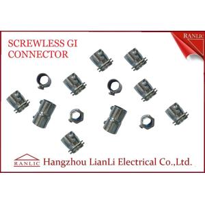 Electro Galvanized Gi Conduit Pipe Screwless Coupler Electrical Conduits And