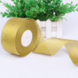 Gold Metallic Ribbon personalized metallic ribbon craft ribbon