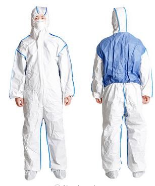 Buy Anti Wrinkle Disposable Surgical Scrubs Polypropylene Coverall Low Linting at wholesale prices