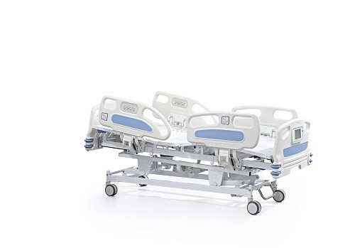Buy Hospital electric five functions bed ICU care patient nursing home bed at wholesale prices