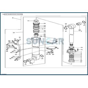 Quality AT314427 Bucket Cylinder Service Kit fits for DEERE 450LC for sale