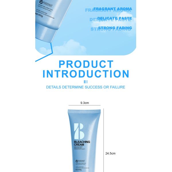 Factory Supply Low-Damage Effective Permanent Hair Bleaching Cream with Peroxide Developer Hair Color Product