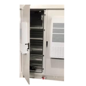 Double Door Telecommunication Cabinet , Outdoor 19 Rack Cabinet