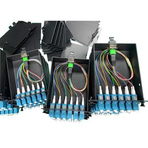 12 / 24 Core Multimode OM3 OM4 MPO MTP Cassettes Male To LC Duplex Fiber