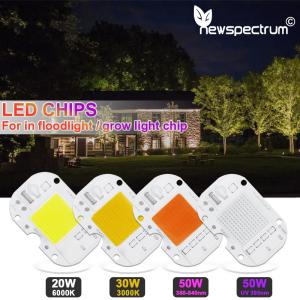 Two Welding Methods Chip Led Cob 50w Driverless Lamp Beads For Grow Light