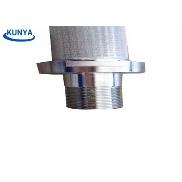 12mm Round Perforated Metal Mesh Cylinder 1um Glass Fiber Wire Mesh Tube