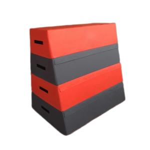 Sponge Colorful Indoor Soft Play Toys Amusement Park Trapezoid Vaulting Box