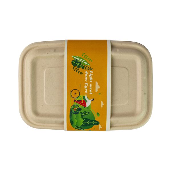 Buy Rectangular Disposable Surgance Pulp Food Container Biodegradable Container at wholesale prices