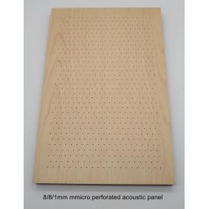 Showroom Microperforated Acoustic Panels Wooden Sound Absorption Insulation