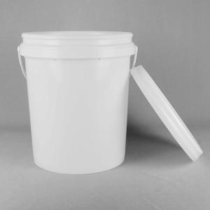 18L PP 5 Gallon Black Plastic Bucket Round Clear Food Grade