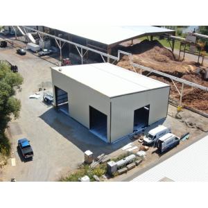 Q235B/Q345B Grade Prefabricated Metal Shed With One Level for Easy Build Light
