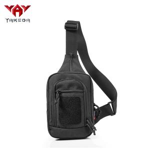 Durable Black Nylon Tactical Sling Bag , Cross Body Gun Backpack