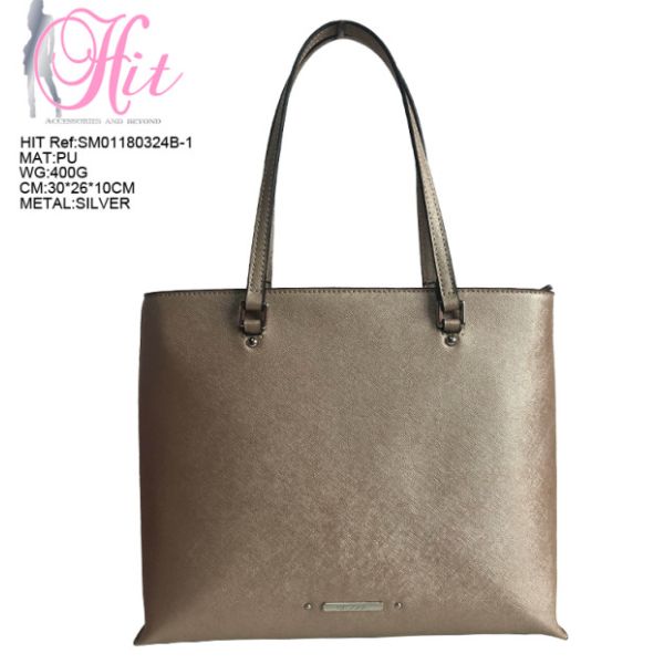 Buy Eco Friendly PU Handbag/Golden colour Lady Shoulder Bag Fashion/Formal Handbags for Women at wholesale prices