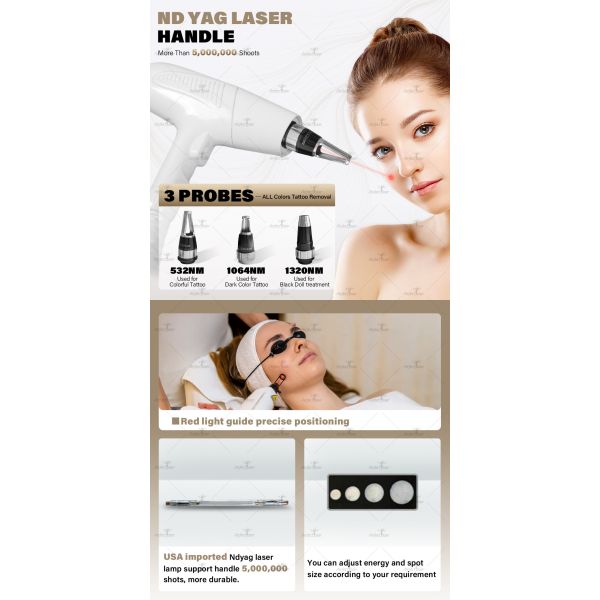 3IN1 Multifunction IPL OPT Picosecond Laser Radiofrequency Skin Rejuvenation Tattoo Removal Machine