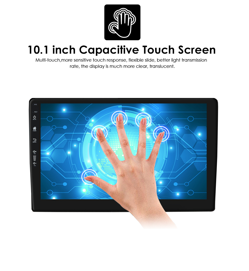 Carditai Android 10 QLED Car Audio 2 32G Head Unit with Built-in GPS and 9/10inch Screen