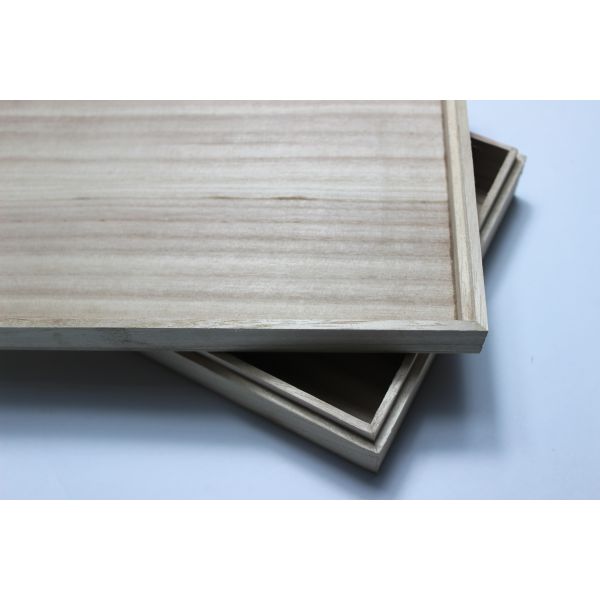 Lightweight Personalised Box , Paulownia Wooden Tea Bag Storage Box With Custom Logo