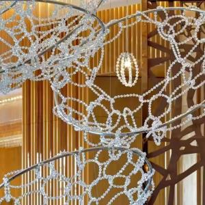 Crystal Non Standard Engineering Custom Hotel Hall Chandelier Banquet Hall