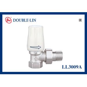 Quality 3/8&quot; Angled Brass Thermostatic Radiator Valves for sale