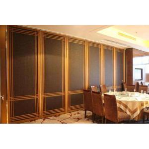 China Customized Hotel Restaurant Sliding Partition Walls with Ceiling Rails on sale
