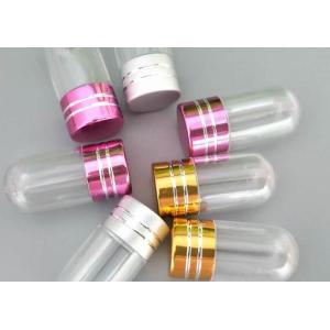 ISO9001 Clear Pill Bottles 2ml Single Capsule With Metal Cap