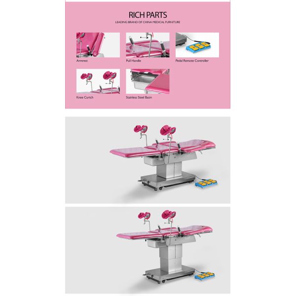 MDK -ZC2 Hospital medical cheap price Multi-function Gynaecological obstetric delivery examination bed for sales