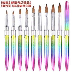 Professional Acrylic Liquid for Nail Art Pen Brushes UV Gel Nail Kolinsky