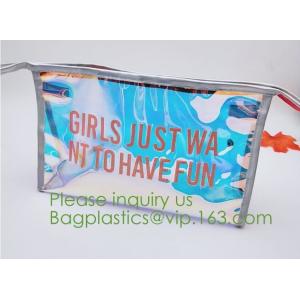 China printed PVC zipper bag ,transparent PVC swimwear packaging bag,bikini bag,zipper bag for cosmetic packing bagease bagpac on sale