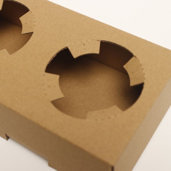 Customized Printable Bakery Packaging Box Disposable Rectangle Paper Cup Pad