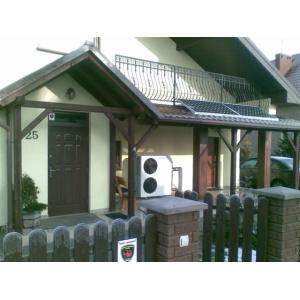 EVI DC Inverter Commercial Heat Pump high temperature hot water outlet Safe &