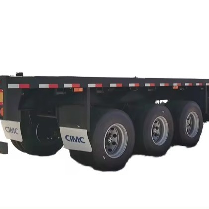 Buy CIMC Latest Design Flatbed Trailer  for Efficiently Transporting at wholesale prices